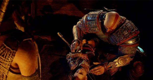 Kratos meminta Freya mengobati Atreus ( Dok. Santa Monica Studio / God of War )