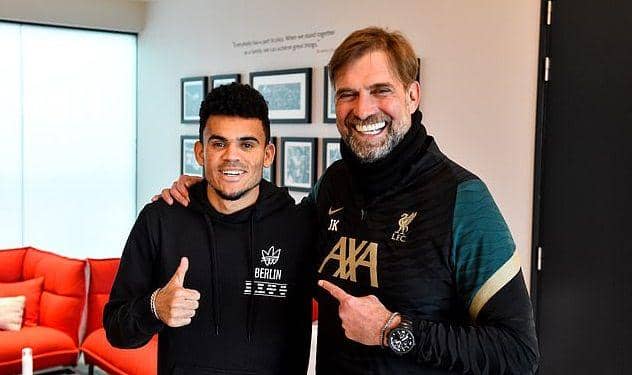 Luis Diaz dan Jurgen Klopp (liverpoolfc.com)