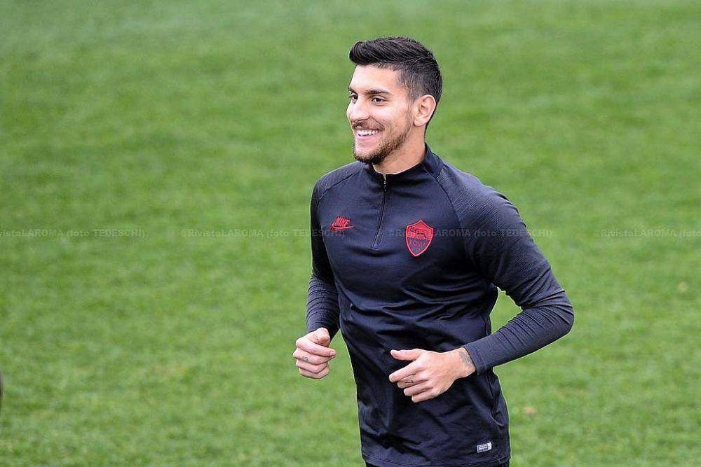 Lorenzo Pellegrini dalam sesi latihan AS Roma (instagram.com/lorepelle7)