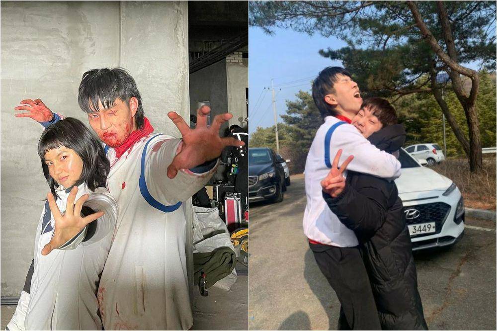 Yoo In Soo bareng pemeran All of Us Are Dead (instagram.com/2eunsaem | instagram.com/tmdrbs782)