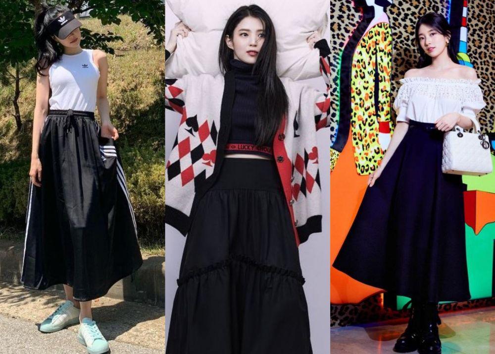 9 OOTD Rok Panjang ala Artis Korea, Stylish dan Mudah Disontek!
