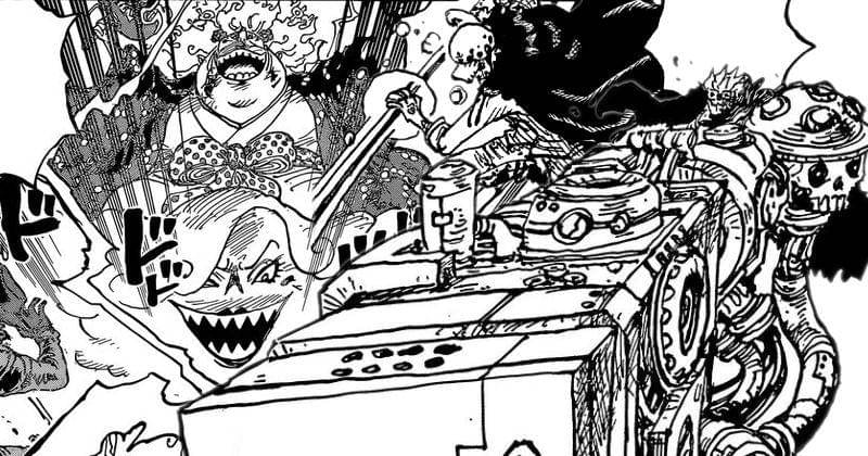 Big Mom, Trafalgar Law, dan Eustass Kid. (Dok. Shueisha/One Piece)