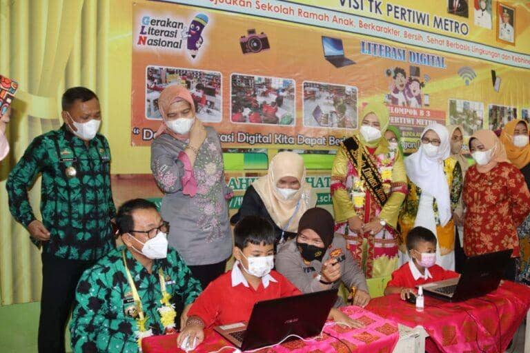 Gebyar literasi Kota Metro, pembiasaan literasi sejak dini ( IDN Times/Istimewa)
