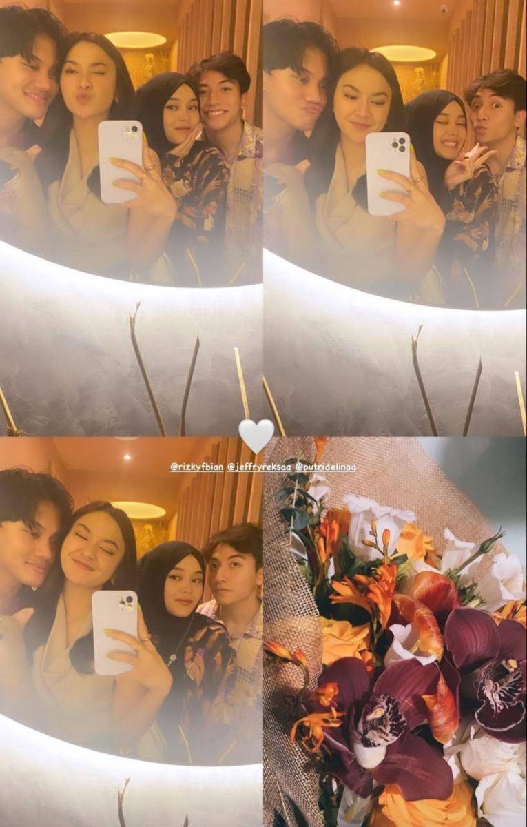 Momen jadian Rizky Febian dan Mahalini (instagram.com/mahaliniraharja)