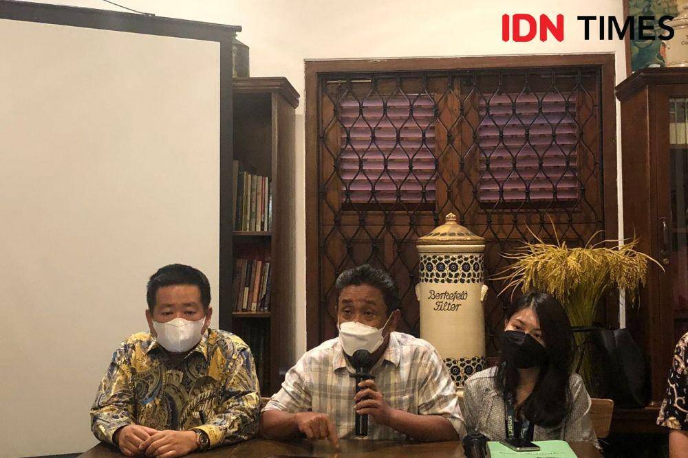 Konferensi Pers PT Smart Cakrawala Aviation terkait penyewaan hanggar pesawat di Malinau, Kalimantan Utara. (IDN Times/Vadhia Lidyana)