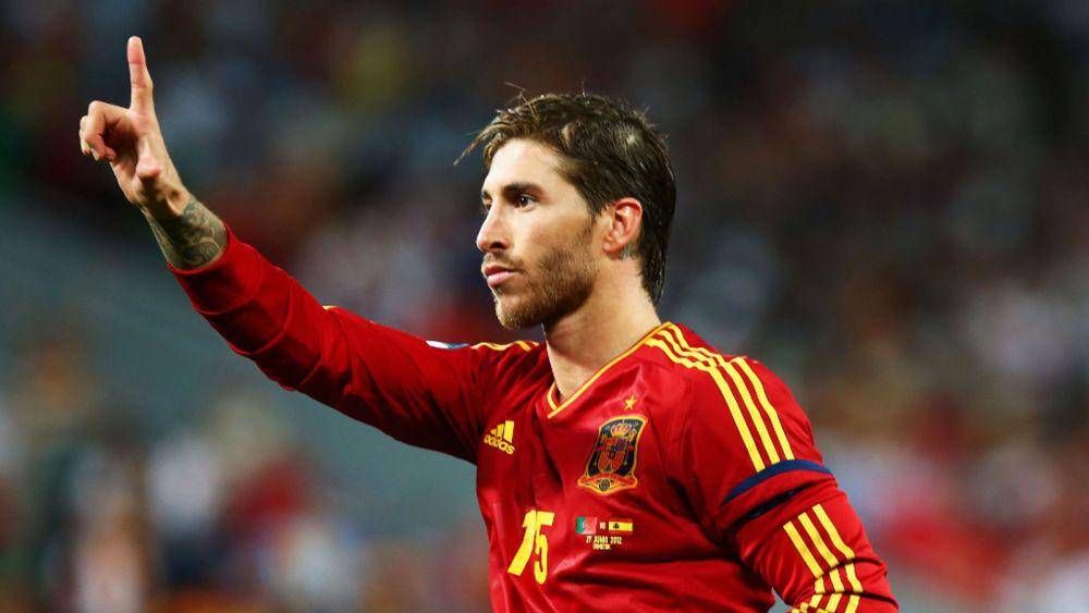Sergio Ramos berseragam Timnas Spanyol (skysports.com)