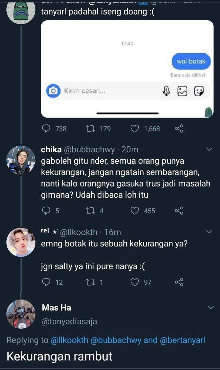 jawaban kocak di kolom komentar (twitter.com/_tyongflwrr)