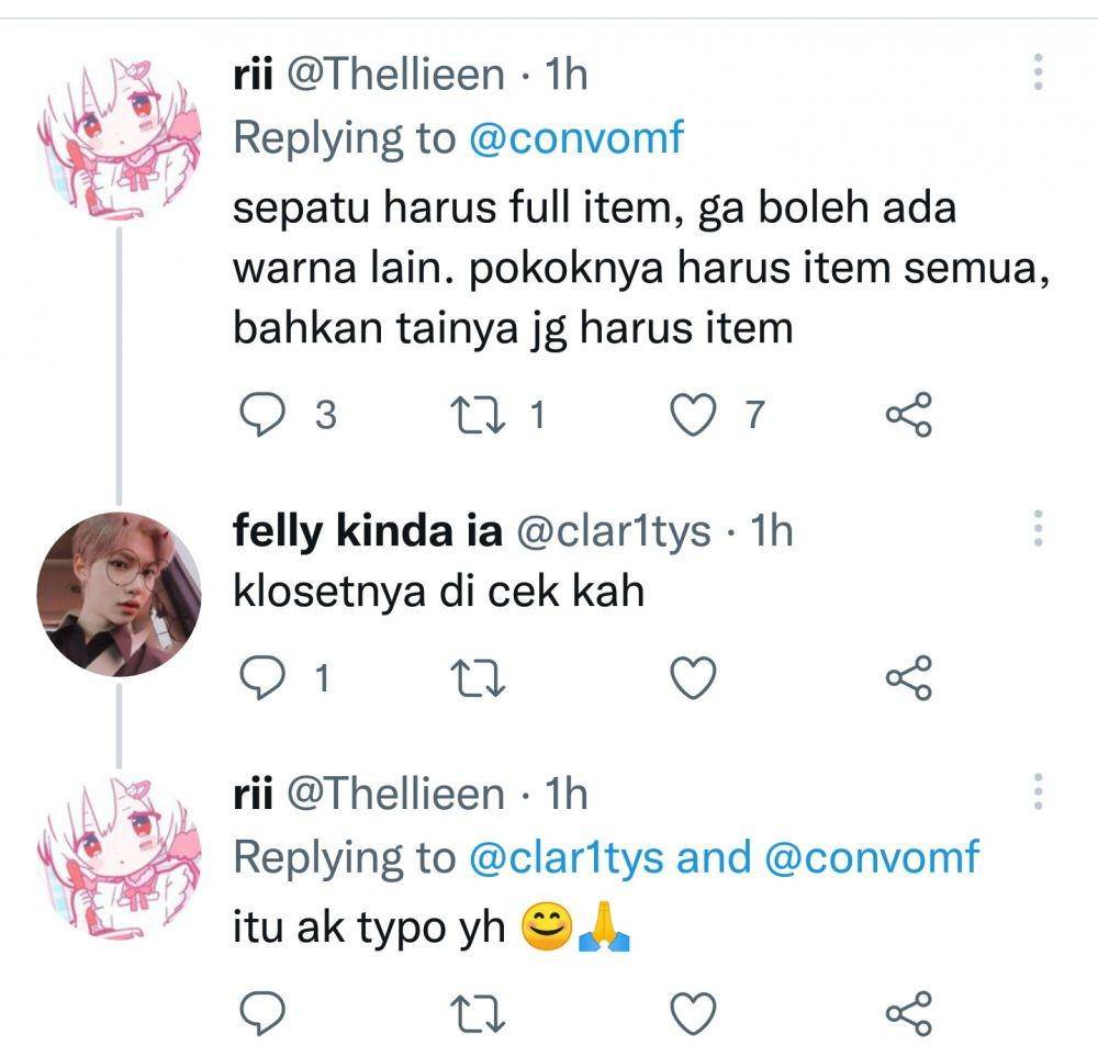 jawaban kocak di kolom komentar (twitter.com/thellieen)