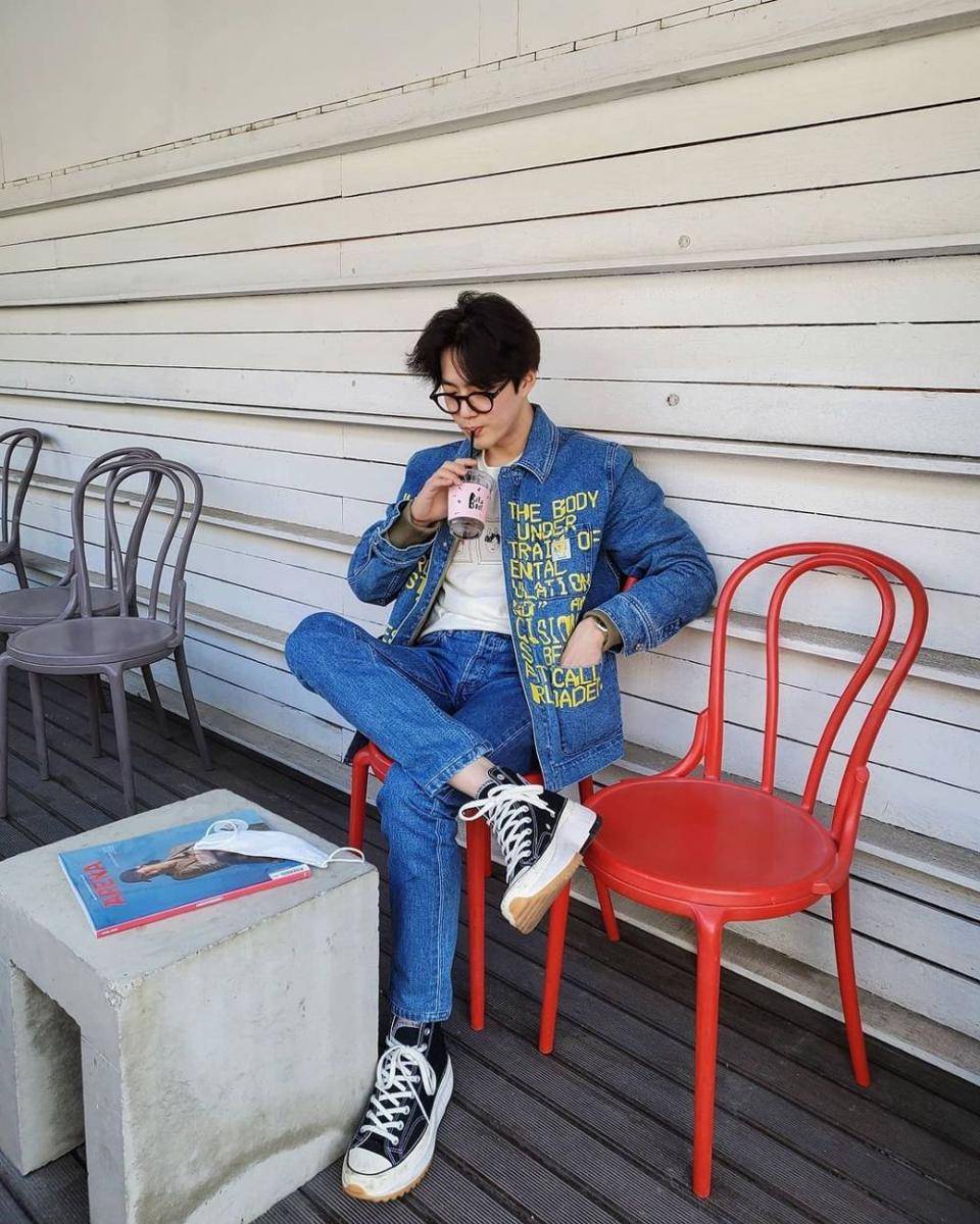 Gaya busana Suho EXO (instagram.com/kimjuncotton)