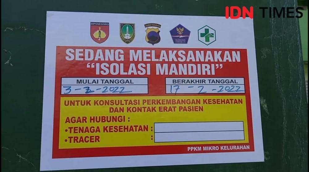Keterangan isolasi COVID-19 di Solo. (IDN Times/Larasati Rey)