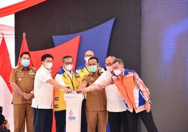 Groundbreaking pembangunan jalan akses tol Makassar New Port (MNP). Dok. Kementerian PUPR)