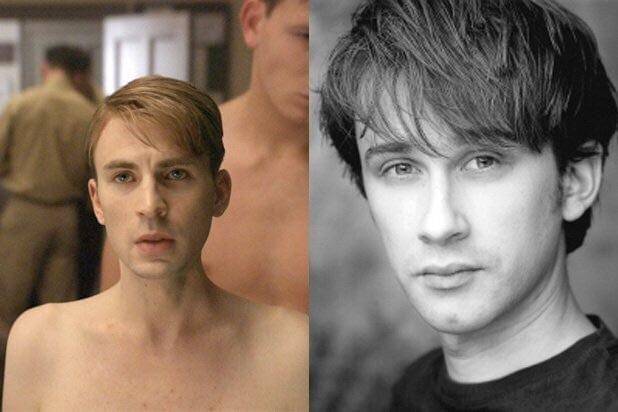Steve Rogers kurus di film (kiri) dan Leander Deeny (kanan). (Dok. Marvel Studios)