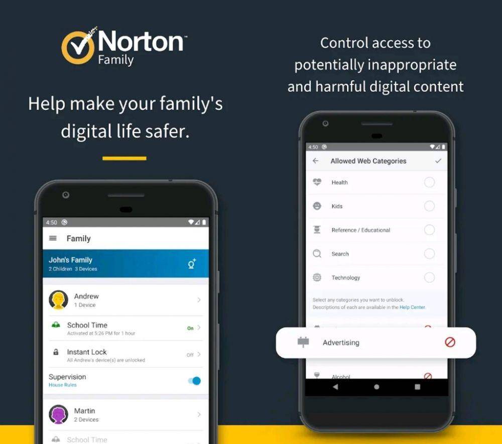 Norton Family (Dok. NortonMobile)