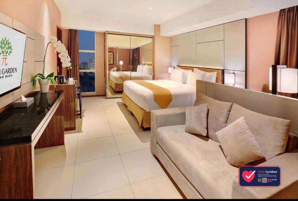Foto kamar tipe executive di Yuan Garden Pasar Baru (instagram.com/yuangardenpasarbaru)