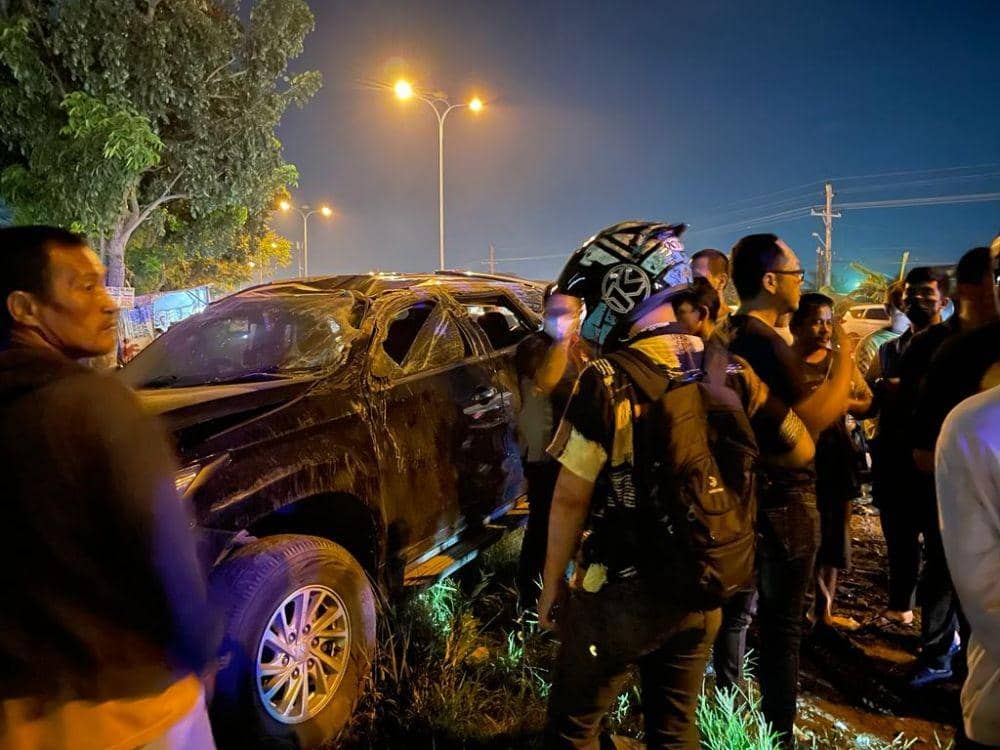 Kecelakaan Pajero Sport Vs Kijang Kapsul Lampung, Kerugian Rp80 Juta