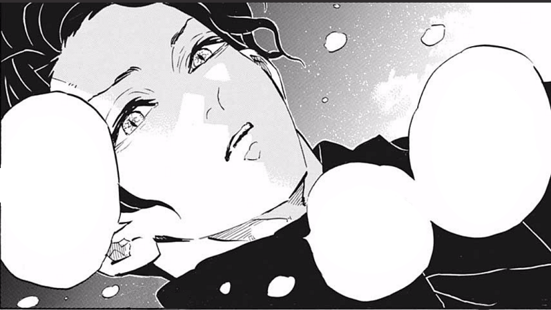 Muzan Kibutsuji di kilas balik Nezuko di bab 196. (Dok. Shueisha/Demon Slayer: Kimetsu no Yaiba)