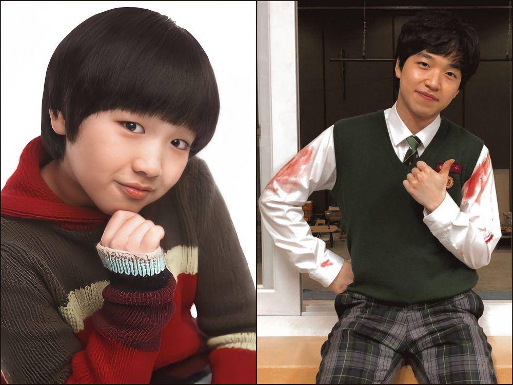 Ham Sung Min cilik (drama.fandom.com) | Ham Sung Min di balik layar drama All Of Us are Dead (instagram.com/hsm_0314_vv)