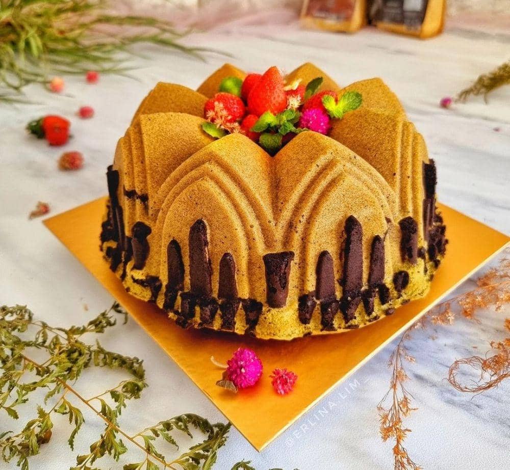 Bolu pandan coklat panggang. (instagram.com/erlina.lim_)