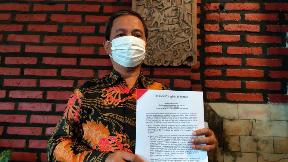 Kuasa hukum Sugiri, Indra Priangkasa. Dok. Pribadi Indra.