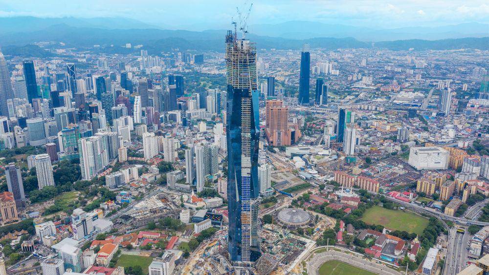 proses pembangunan Merdeka 118 di Kuala Lumpur (facebook.com/precinct118)