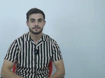 Mohammad Zyad Alshurafa, mahasiswa asal Palestina sedang kuliah di Universitas Lampung (Unila). (Dok Unila).