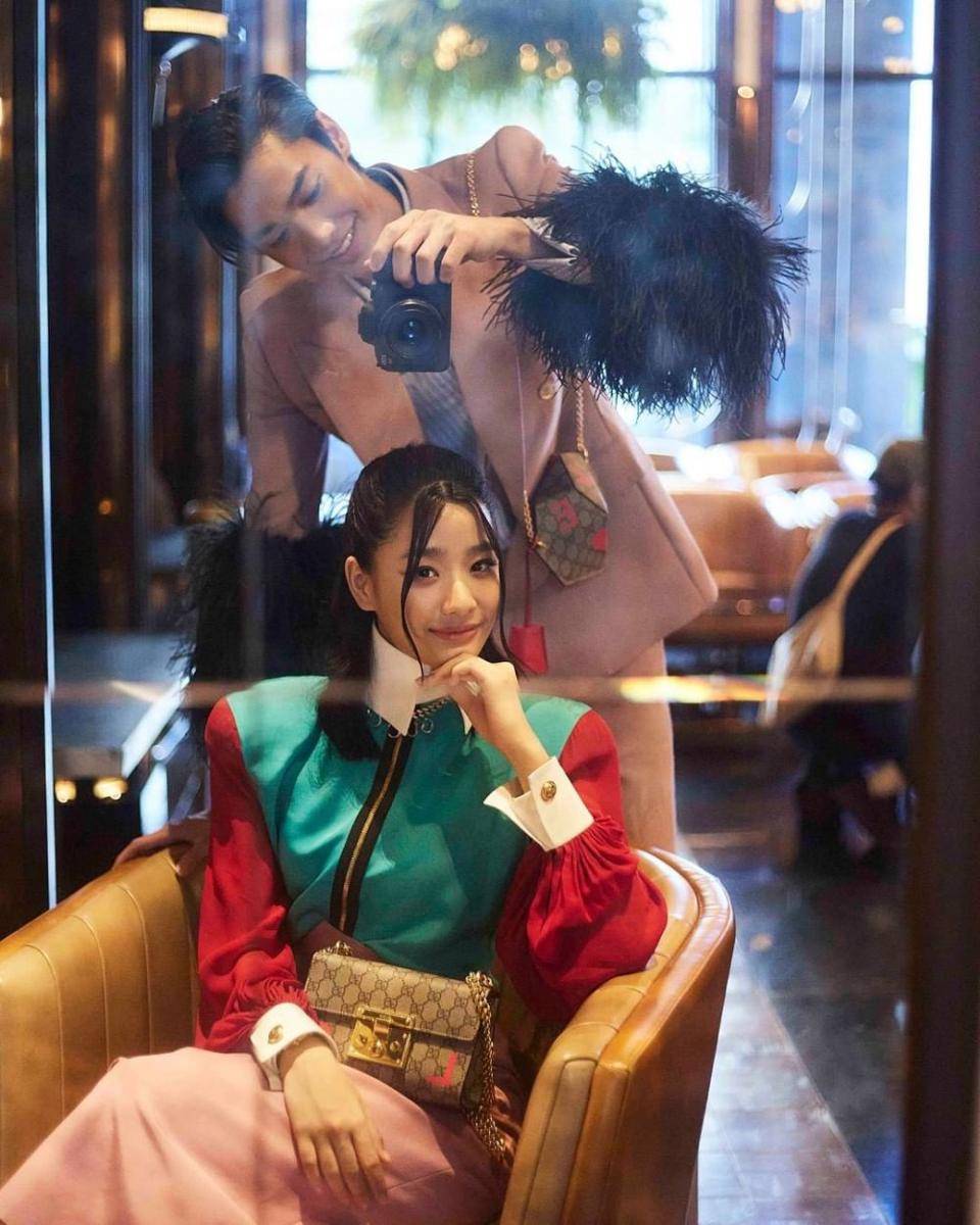 Pemotretan Dew dan Tu. (instagram.com/bazaarthailand)