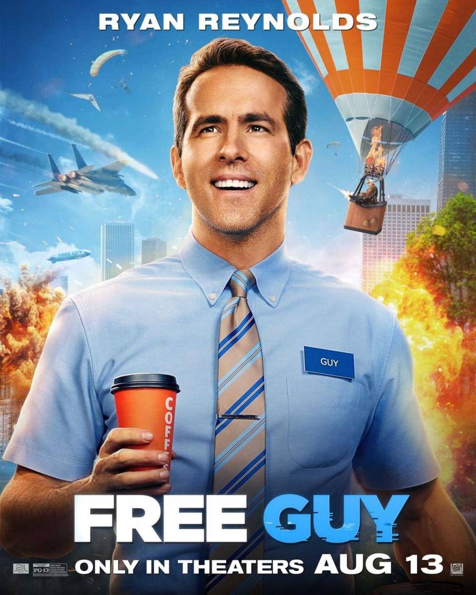 Ryan Reynolds di Free Guy (instagram.com/freeguymovie)