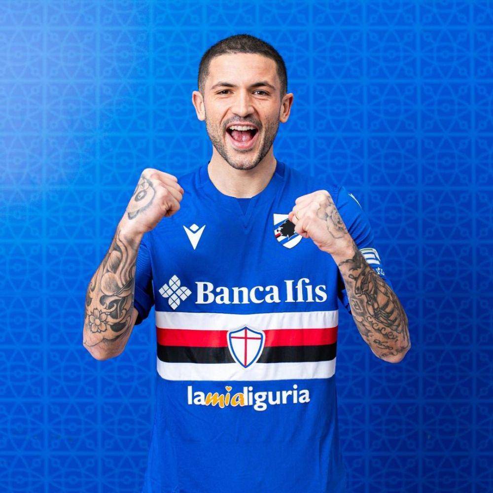 Stefano Sensi dipamerkan sebagai penggawa baru Sampdoria. (instagram.com/stefanosensi12)