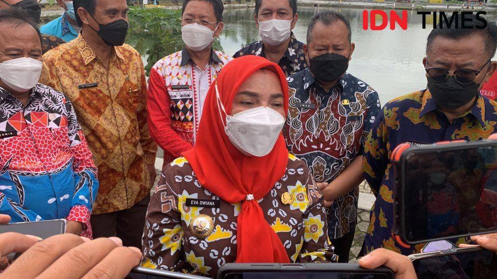Wali Kota Bandar Lampung, Eva Dwiana. (IDN Times/Rohmah Mustaurida).