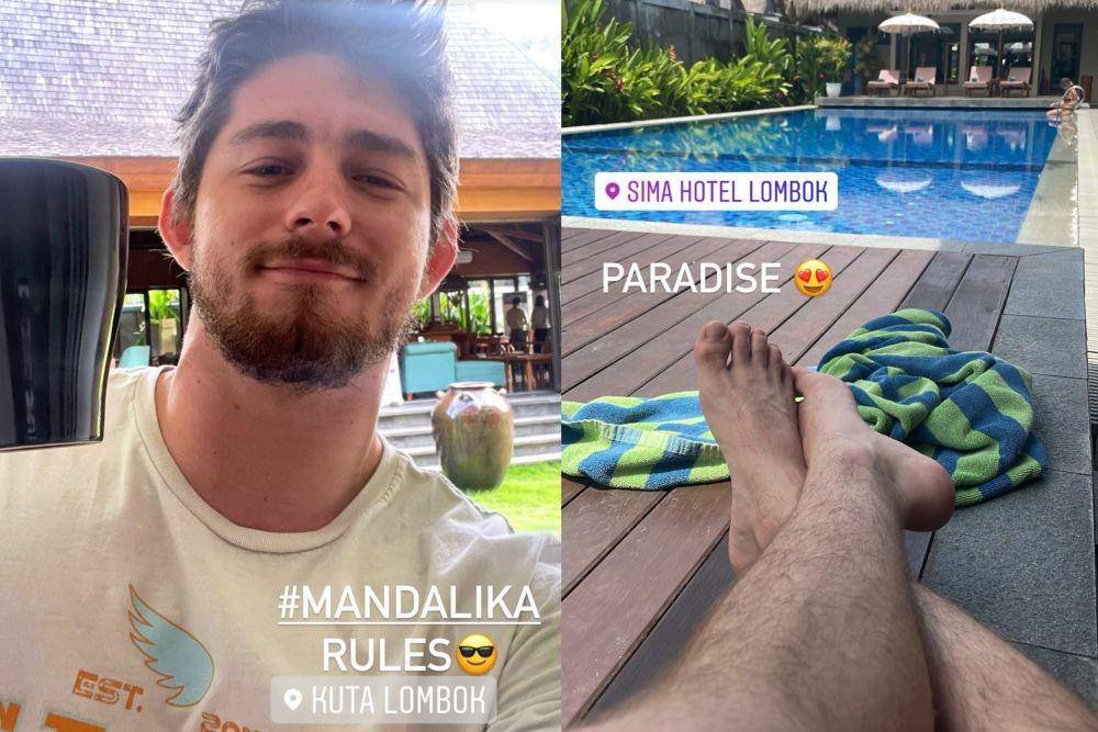 Remy Gardner di Lombok (instagram.com/remygardner)