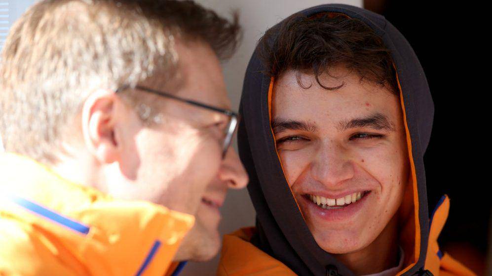 Andreas Seidl dan Lando Norris (formula1.com)