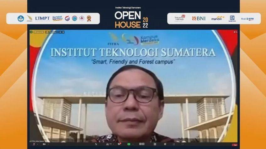 Institut Teknologi Sumatera (ITERA) kembali mengadakan kegiatan Open House secara virtual sebagai ajang mengenalkan kampus kepada calon mahasiswa, Kamis (10/2/2022). (Dok. ITERA).
