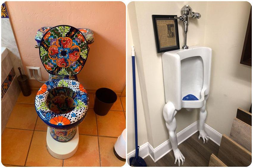 9 Potret Desain Toilet Unik yang Kelewat Kreatif, Gak Habis Pikir!