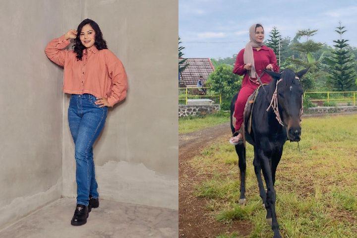 10 Potret Ibu Rachel Vennya yang Berjiwa Muda, Jago Berkuda!