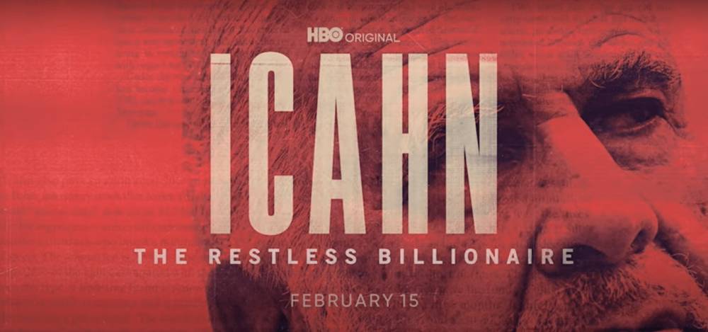 Poster film Icahn: The Restless Billionaire (youtube.com/user/HBO)