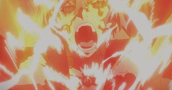 Naofumi menggunakan Dark Curse Burning ( Dok. Kinema Sitrus / Tate no Yuusha no Nariagari ))