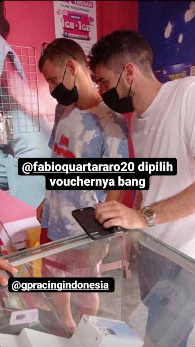 momen kocak pembalap MotoGP di Lombok (instagram.com/mr_purnawan)