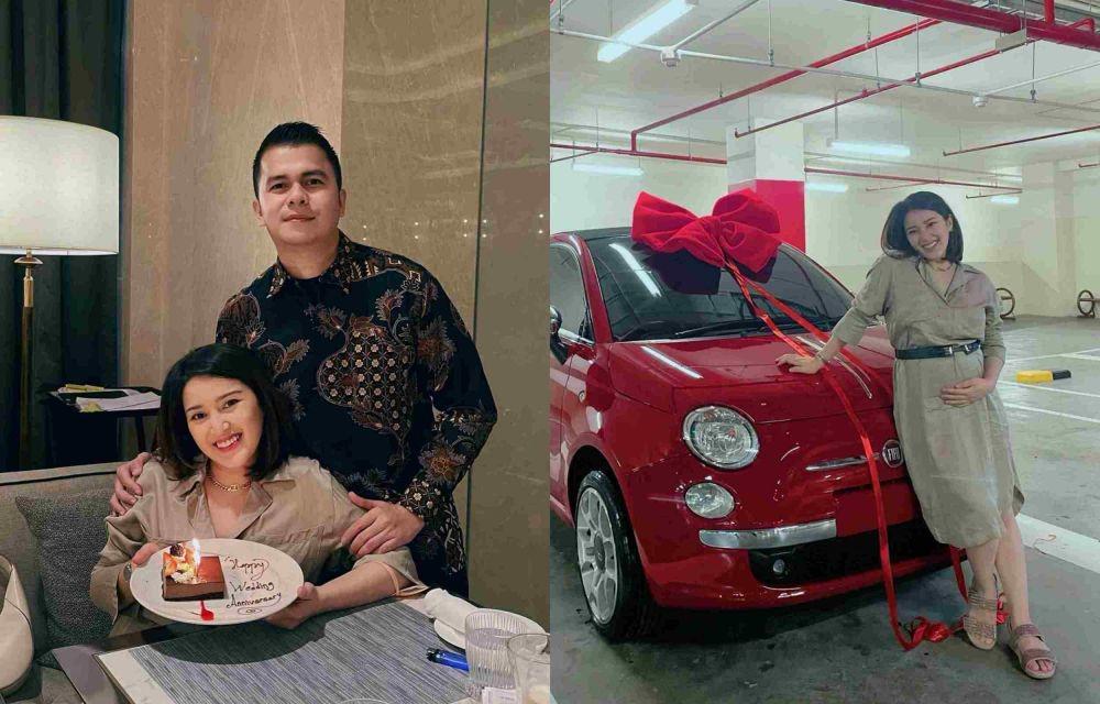 10 Momen 1st Anniversary Rosiana Dewi dan Handika, Dihadiahi Mobil