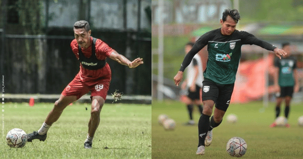 Gelandang PSM Makassar, Delvin Rumbino - Gelandang Borneo FC, Hendro Siswanto (Instagram.com/psm_makassar - Instagram.com/borneofc.id)