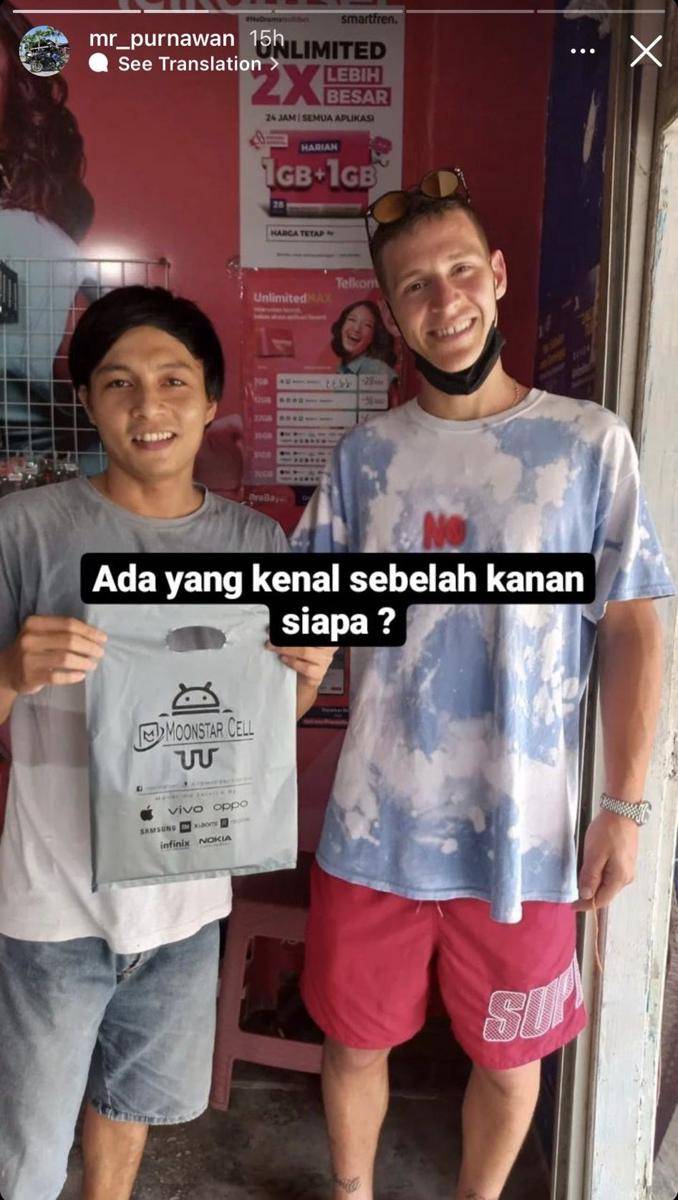 momen kocak pembalap MotoGP di Lombok (instagram.com/mr_purnawan)