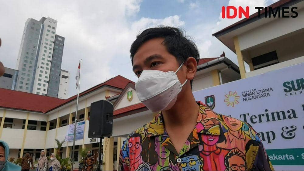 Wali Kota Solo, Gibran Rakabuming di SDN Kleco 1. (IDN Times/Larasati Rey)