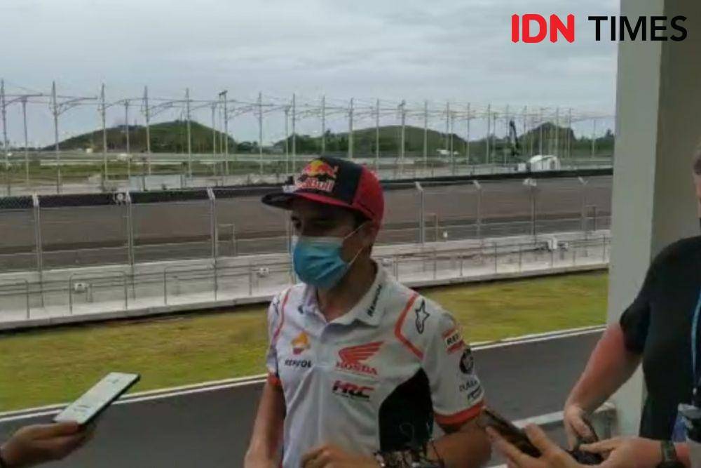 Pembalap Repsol Honda, Marc Marquez. (IDN Times/Sandy Firdaus)