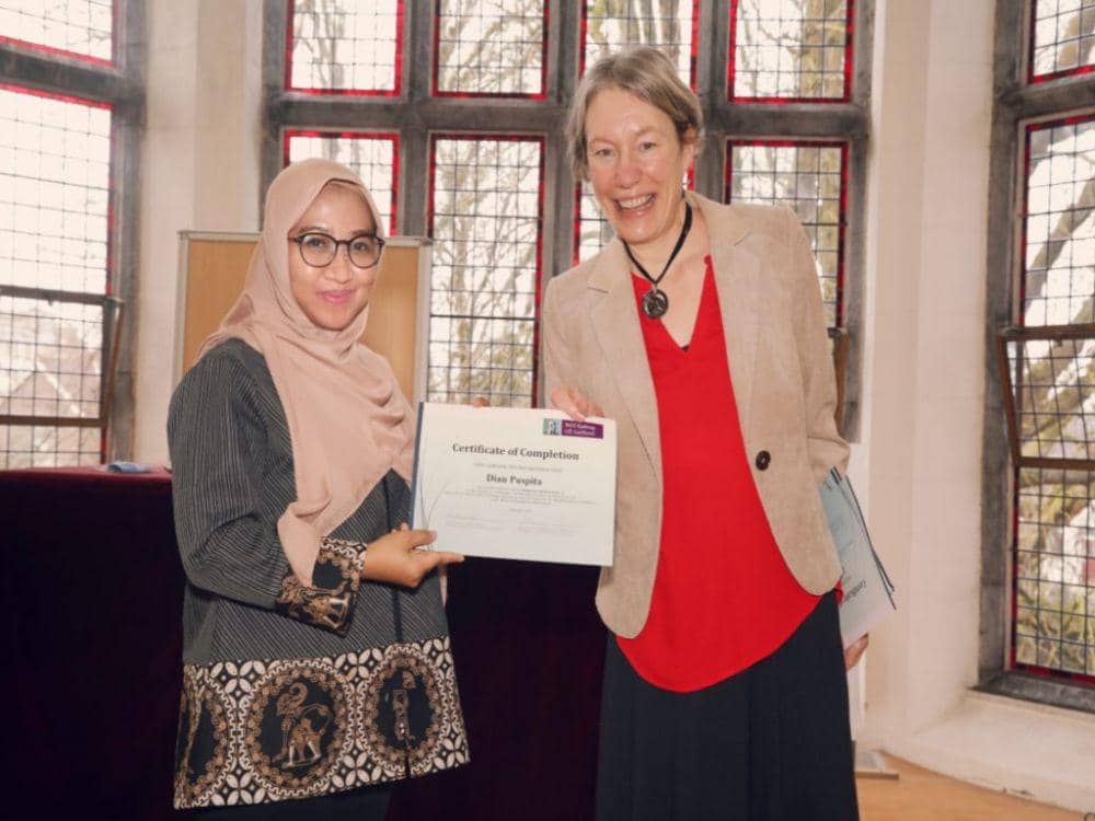 Dian Puspita dosen Fakultas Sastra dan Ilmu Pendidikan Universitas Teknokrat Indonesia mengikuti pelatihan pra-doktoral program Bridging Course Dosen Perguruan Tinggi Akademik di Irlandia. (Dok. Teknokrat).
