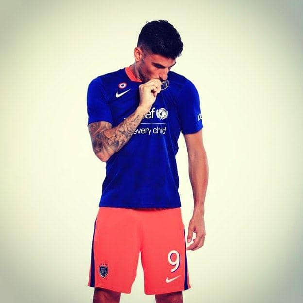 Fernando Rodriguez berkostum Johor Darul Ta'zim II. (instagram.com/rodriguez9ro)