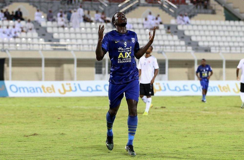 Baba Diawara melakukan selebrasi usai mencetak gol untuk Al-Nasr. (instagram.com/baba_diawara99)