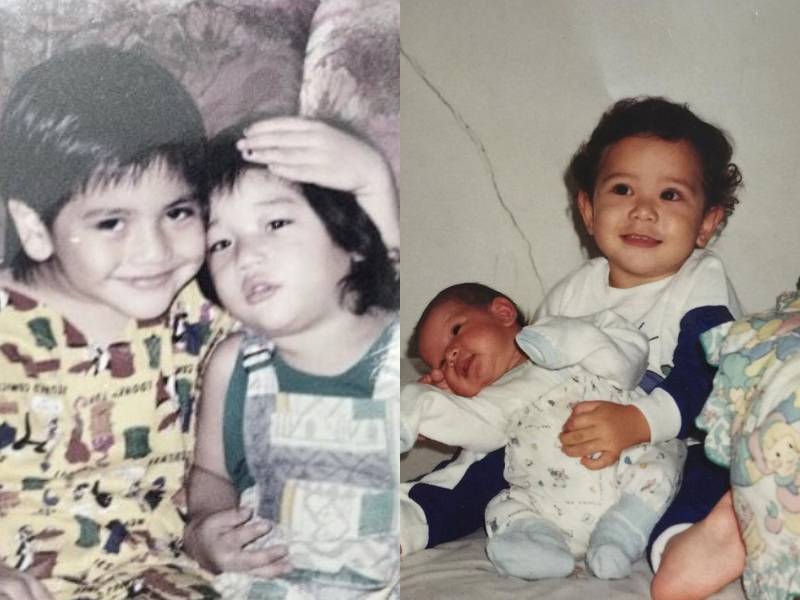 potret masa kecil artis dan saudaranya (instagram.com/giorgino_abraham / instagram.com/haykalkamil)