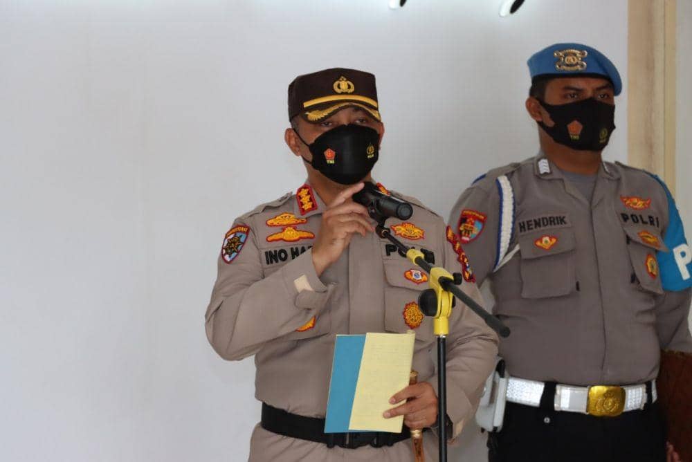 Polresta Bandar Lampung menggelar serah terima jabatan (Sertijab) pada sejumlah perwira menengah (Pamen) di wilayah hukum setempat. (IDN Times/Istimewa)