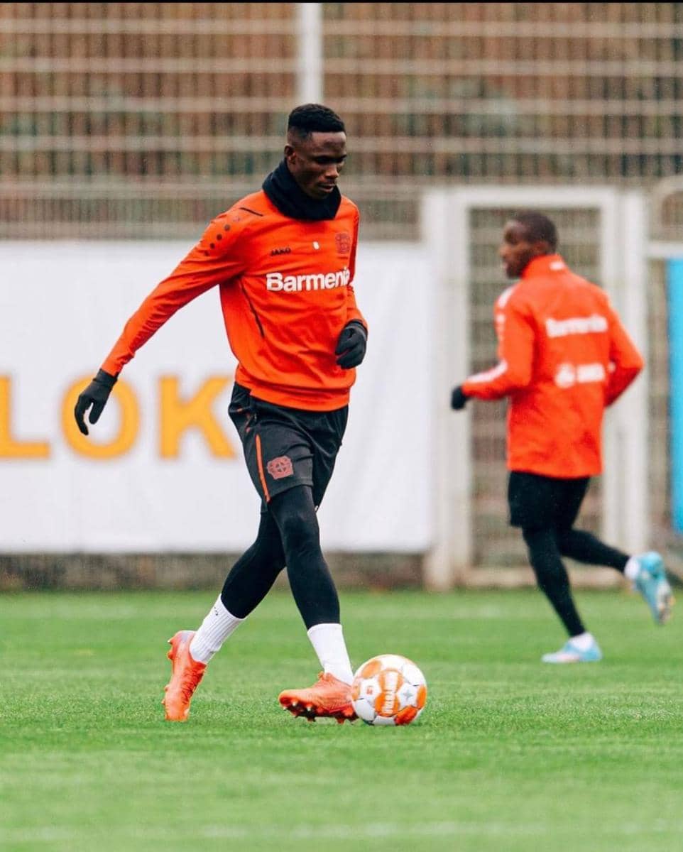 Odilon Kossounou saat berlatih bersama Bayer Leverkusen. (instagram.com/odilonkossounou)