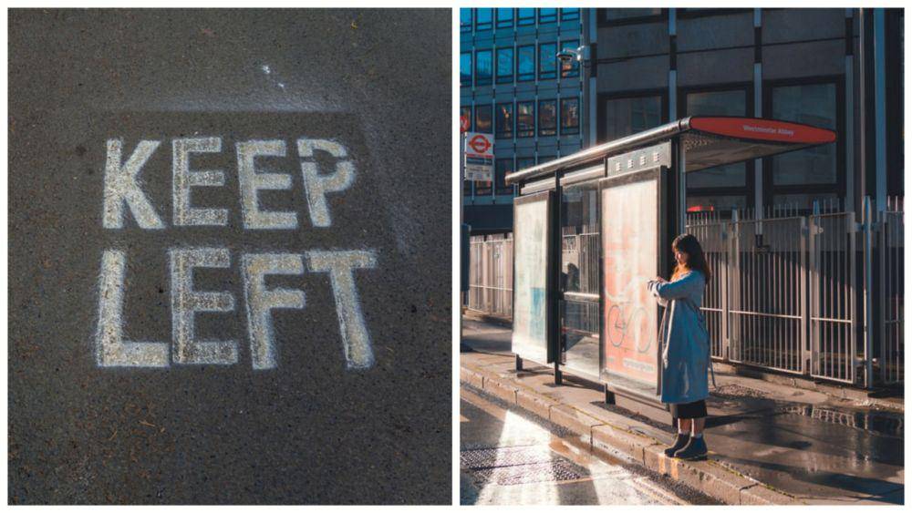 ilustrasi ambil jalur kiri (unsplash.com/Nick Fewings) | menunggu bus (unsplash.com/Johen Redman)