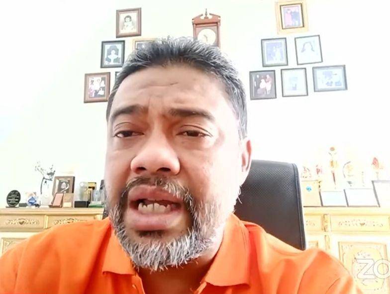 Presiden Konfederasi Serikat Pekerja Indonesia (KSPI) Said Iqbal ketika memberikan keterangan pers mengenai JHT (Tangkapan layar YouTube Buruh Bicaralah)